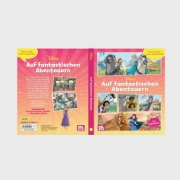 Buchcover und Innenansicht für das Buch: Disney: Meine ersten Comic-Geschichten: Auf fantastischen Abenteuern