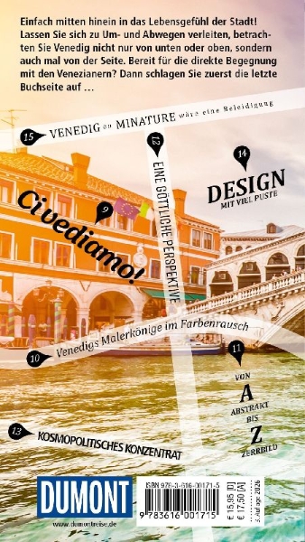 Buchcover und Innenansicht für das Buch: DUMONT direkt Reiseführer Venedig