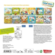 Buchcover und Innenansicht für das Buch: Hör mal (Soundbuch): Wimmelbuch: Has, Has, Osterhas