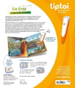 Buchcover und Innenansicht für das Buch: tiptoi® - Die Erde: Ozeane, Wetter und Vulkane