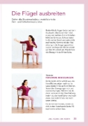 Buchcover und Innenansicht für das Buch: Yoga auf dem Stuhl für Senioren