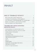 Buchcover und Innenansicht für das Buch: Trainingstherapie