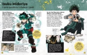 Buchcover und Innenansicht für das Buch: My Hero Academia Lexikon der Figuren