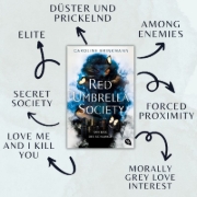 Buchcover und Innenansicht für das Buch: Red Umbrella Society - Der Biss der Schlange