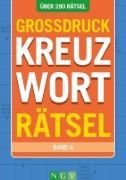 Buchcover und Innenansicht für das Buch: Großdruck Kreuzworträtsel - Band 4 - Über 280 Rätsel in großer Schrift für Senioren & Erwachsene