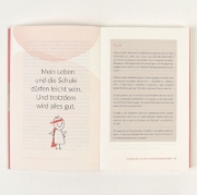 Buchcover und Innenansicht für das Buch: Bye Bye Schulstress