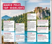 Buchcover und Innenansicht für das Buch: MARCO POLO Reiseführer Slowenien