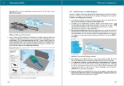 Buchcover und Innenansicht für das Buch: FreeCAD - 3D Modellierung, Architektur, Mechanik - Einstieg und Praxis - Viele praktische Beispiele - komplett in Farbe