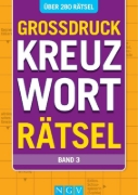 Buchcover und Innenansicht für das Buch: Großdruck Kreuzworträtsel - Band 3- Über 280 Rätsel in großer Schrift für Senioren & Erwachsene