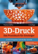 Buchcover und Innenansicht für das Buch: 3D-Druck