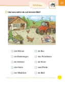 Buchcover und Innenansicht für das Buch: Übungsheft - Lesen 1. Klasse