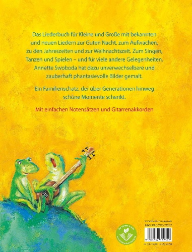 Buchcover und Innenansicht für das Buch: Das Liederbuch
