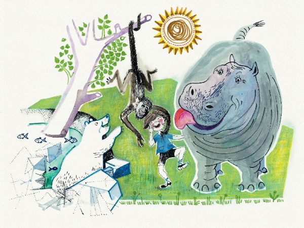 Buchcover und Innenansicht für das Buch: Ich wär so gerne Zoodirektor