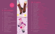 Buchcover und Innenansicht für das Buch: Happy Socks stricken