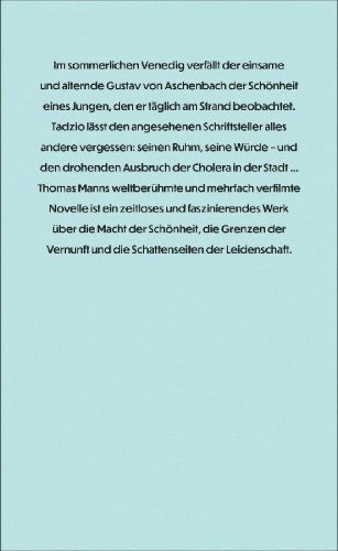 Buchcover und Innenansicht für das Buch: Der Tod in Venedig