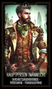 Buchcover und Innenansicht für das Buch: Steampunk Kipper - 36 Kipperkarten und 144-seitiges Booklet (Cyberpunk)