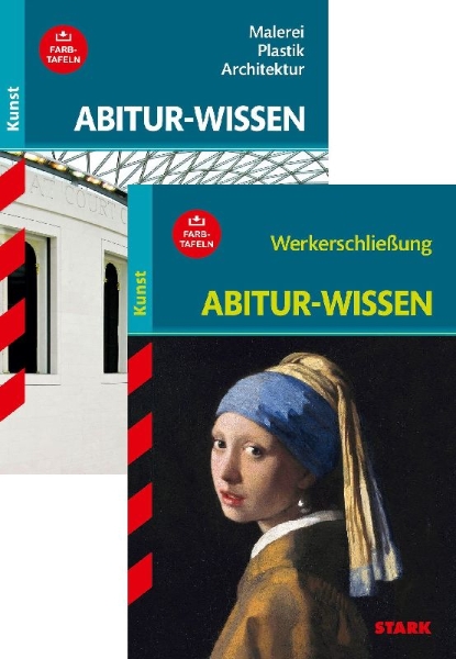 Buchcover und Innenansicht für das Buch: STARK Kunst Vorteilspaket - Abitur-Wissen - Malerei, Plastik und Architektur/ Werkerschließung