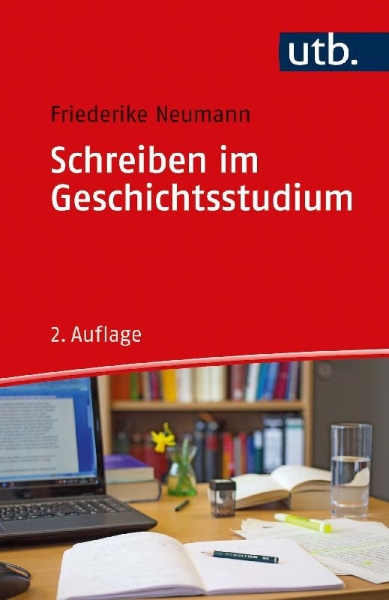Buchcover und Innenansicht für das Buch: Schreiben im Geschichtsstudium
