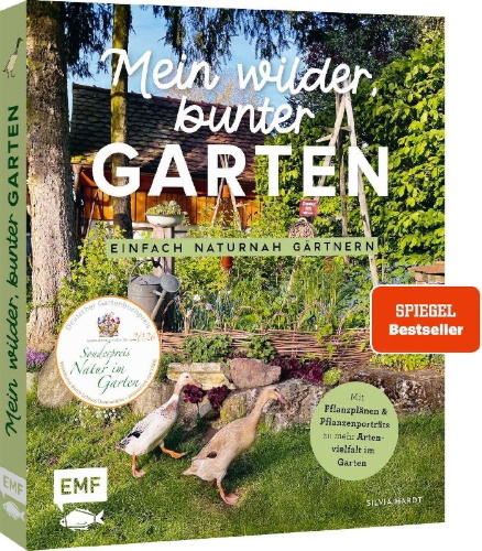 Buchcover und Innenansicht für das Buch: Mein wilder, bunter Garten - Einfach naturnah gärtnern