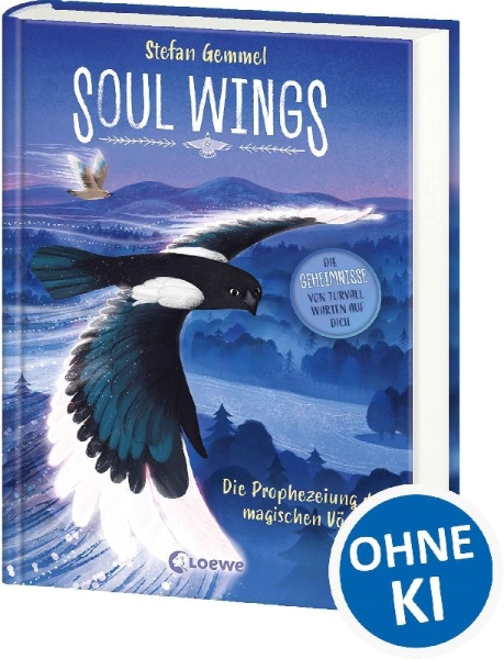 Buchcover und Innenansicht für das Buch: Soul Wings (Band 1) - Die Prophezeiung der magischen Vögel