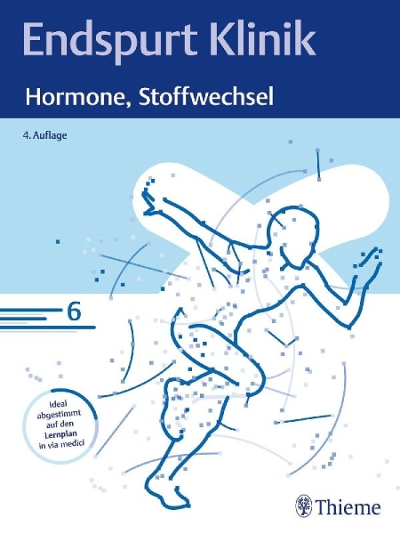 Buchcover und Innenansicht für das Buch: Endspurt Klinik: Hormone, Stoffwechsel