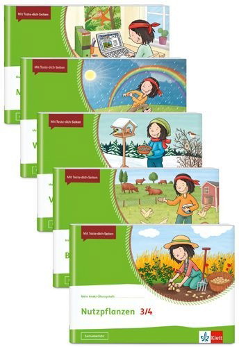 Buchcover und Innenansicht für das Buch: Mein Anoki-Übungsheft - Paket Sachunterricht 3/4