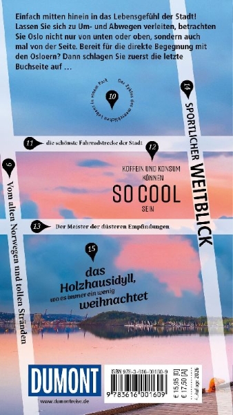 Buchcover und Innenansicht für das Buch: DUMONT direkt Reiseführer Oslo