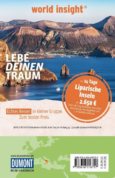 Buchcover und Innenansicht für das Buch: DUMONT Reise-Handbuch Reiseführer Süditalien