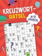 Buchcover und Innenansicht für das Buch: Kreuzworträtsel ab 10 Jahren