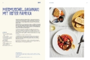 Buchcover und Innenansicht für das Buch: OPA! Recipies inspired by Greek Tavernas