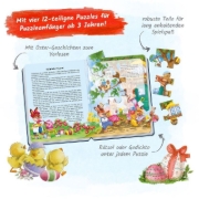 Buchcover und Innenansicht für das Buch: Trötsch Mein liebstes Oster-Puzzlebuch