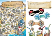 Buchcover und Innenansicht für das Buch: Die drei ??? Kids Ferienrätselbuch