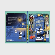 Buchcover und Innenansicht für das Buch: Detective Stanley and the Mystery at the Museum
