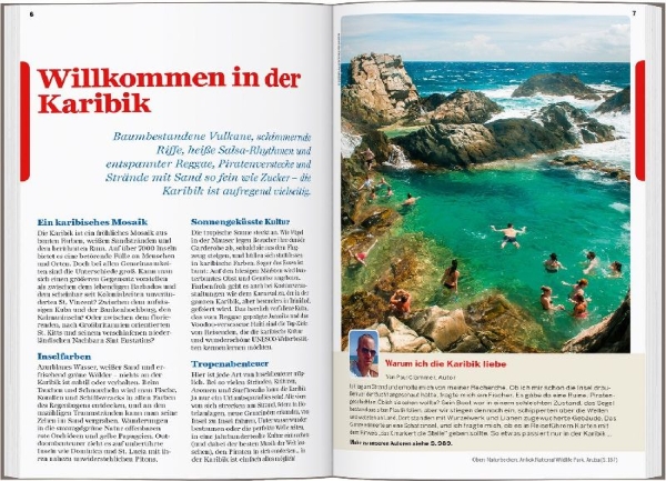 Buchcover und Innenansicht für das Buch: LONELY PLANET Reiseführer Karibik