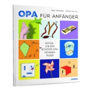Buchcover und Innenansicht für das Buch: Opa voor beginners. 96 klassiekers die elke opa moet kunnen