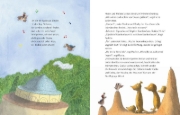 Buchcover und Innenansicht für das Buch: Erdmännchen Gustav und seine lustigsten Abenteuer