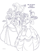 Buchcover und Innenansicht für das Buch: Disney Prinzessin: Mein Magnet-Malbuch