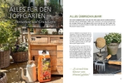 Buchcover und Innenansicht für das Buch: Mein wunderbarer Topfgarten