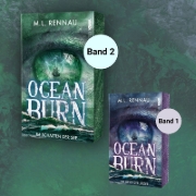 Buchcover und Innenansicht für das Buch: Oceanburn | Im Schatten der See | Ein mitreißender Fantasyroman über Selbstbestimmung, Verlust und verhängnisvolle Allianzen