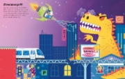 Buchcover und Innenansicht für das Buch: Mein erstes Stickerbuch: Superkids