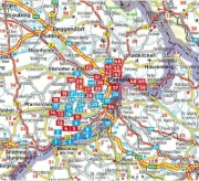 Buchcover und Innenansicht für das Buch: ROTHER Wanderführer Niederbayerisches Bäderdreieck. 50 Touren im Bayerischen Thermenland