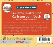 Buchcover und Innenansicht für das Buch: Bullerbü, Lotta und Karlsson vom Dach
