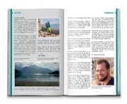 Buchcover und Innenansicht für das Buch: KOMPASS Wanderführer Gardasee, 70 Touren mit Extra-Tourenkarte