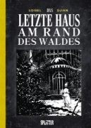 Buchcover und Innenansicht für das Buch: La dernière Maison juste avant la fôret blanc et noir