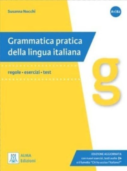 Buchcover und Innenansicht für das Buch: Grammatica pratica della lingua italiana