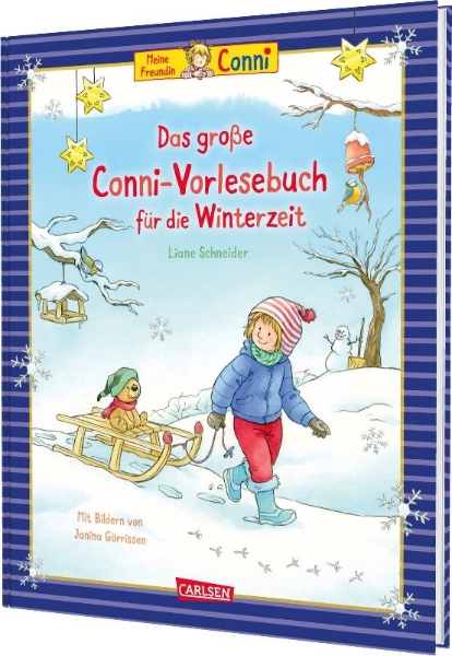 Buchcover und Innenansicht für das Buch: Das große Conni-Vorlesebuch für die Winterzeit