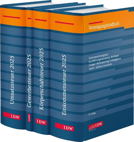 Buchcover und Innenansicht für das Buch: Steuer-Paket 2025: Ertragsteuern und Umsatzsteuer