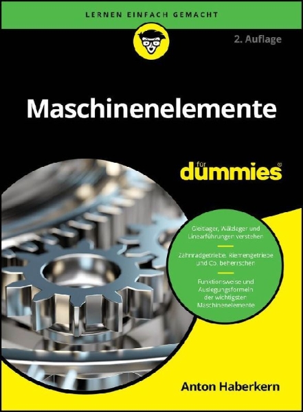 Buchcover und Innenansicht für das Buch: Maschinenelemente für Dummies