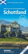Buchcover und Innenansicht für das Buch: Entdeckertouren mit dem Wohnmobil Schottland