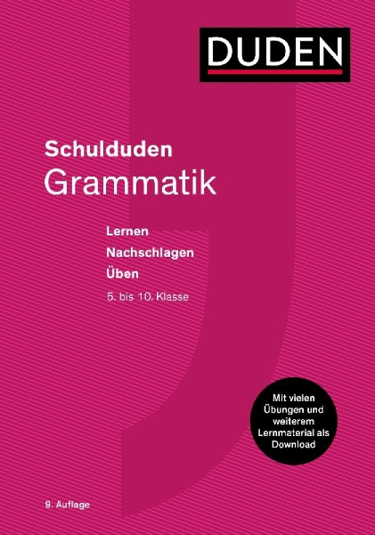 Buchcover und Innenansicht für das Buch: Schulduden Grammatik